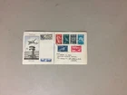 Israel 1950 registered fdc with first AIR MAIL set of six stamps