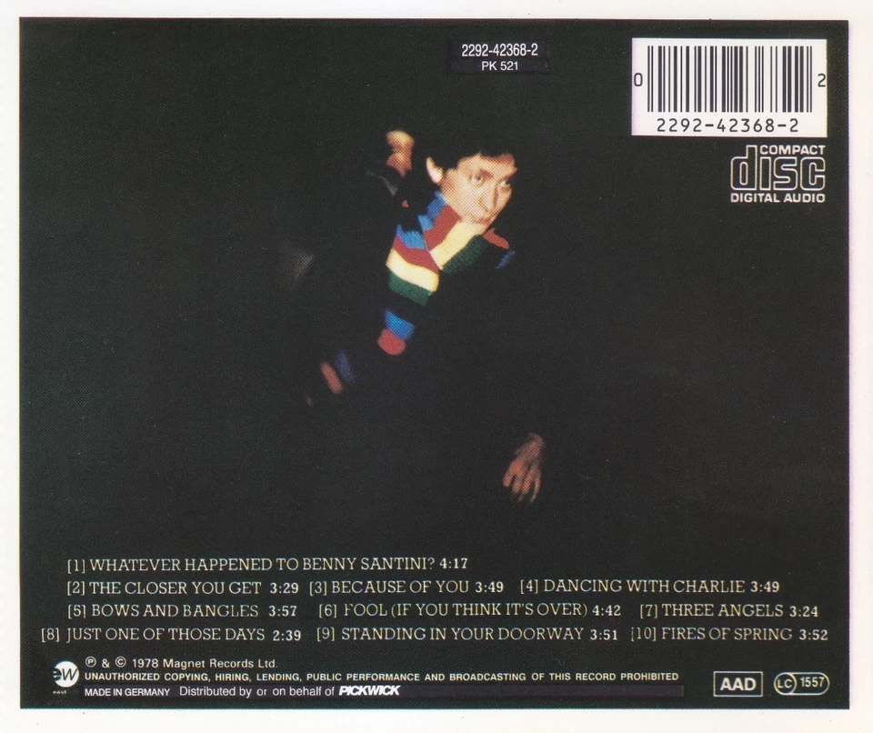 Chris Rea – Whatever Happened To Benny Santini? (CD-Album) !!! - Bild 2 von 3