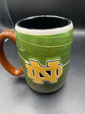 Boelter Brands Notre Dame 14oz Ceramic Sculpted Coffee Mug 2-Sided