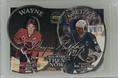 WAYNE GRETZKY 1997 UPPER DECK ALL STAR THEN & NOW LIMITED 2500 OVERSIZED CARD