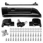 Hinges & Latch Lock Kit Black fit for Touring Rear Tour Pack Trunk 2014-2023