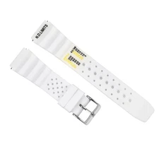 22MM N.D. LIMITS WATCH STRAP EXTREMA SPORT RUBBER DIVER FOR CITIZEN SEIKO WHITE