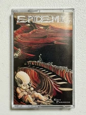 Epidemic ‎Exit Paradise Cassette Tape Original 1994 Metal Blade Records USA