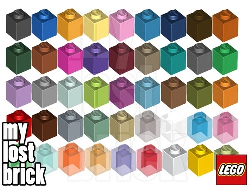 LEGO - Part 3005 / 35382 - Bricks 1x1 (MULTIPACK) + NEW + SELECT COLOUR