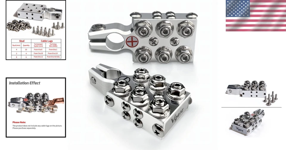 Versatile 20-Stud Battery Terminal Distribution Block for Automotive and RV Use - Image 2 of 4