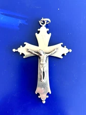 RELIQUARY,SILVER, CROSS PECTORAL, ROMA, 10 CMS 4 INC APX