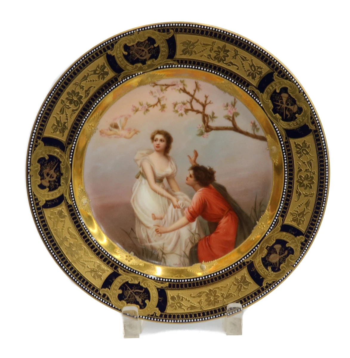 Royal Vienna Plate In Antique Ceramic & Porcelain Plates