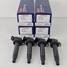 4PCS 90919-02244 673-1307 DENSO Ignition Coils For 2001-2008 Toyota Rav4 2.4L L4