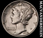 1939 Silver Mercury Dime - Scarce  High Grade  Lustrous  No Reserve  #K927
