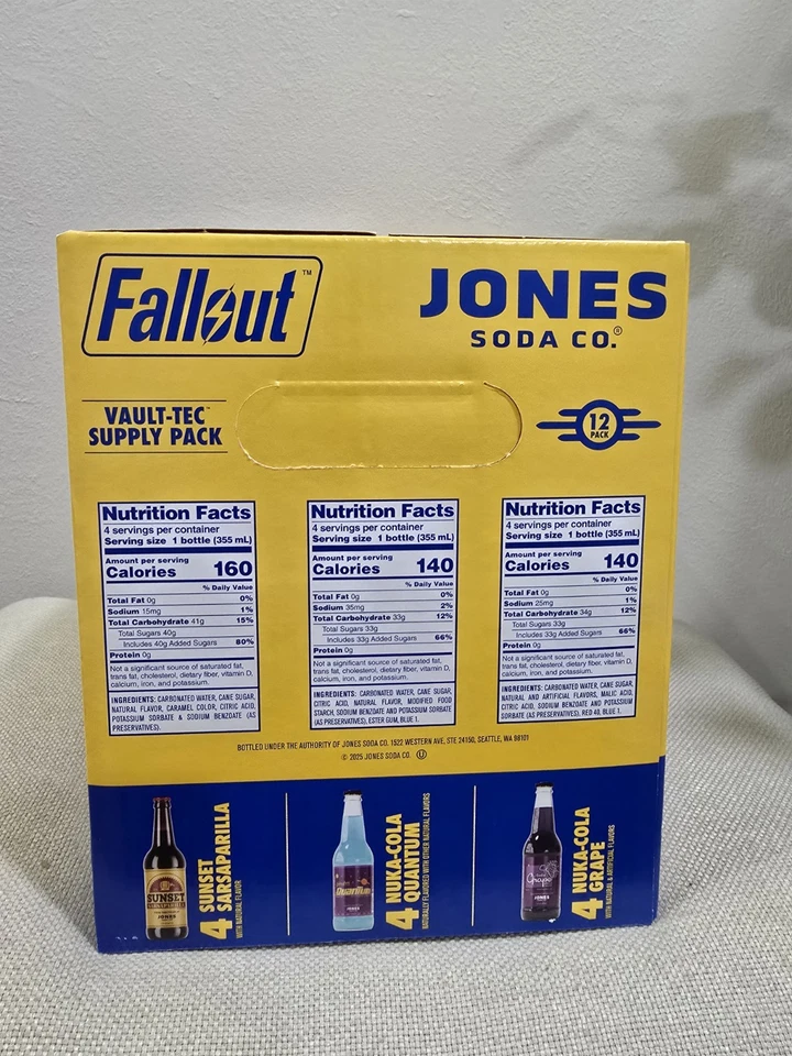 Fallout X Jones Soda Vault-Tec Supply Pack NUEVO: ¡SELLADO! COSTCO EXCLUSIVO RARO Foto 4 de 4