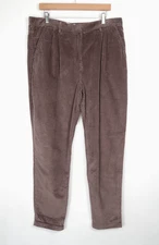 TOAST Corduroy Cords Womens Tapered Brown Trousers UK 18 W36 L30