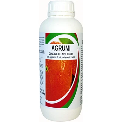 Bio A.L.T AGRUMI Concime fogliare NPK 10.8.15 con Boro per allegagione 1 LT