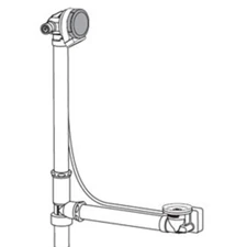 Geberit 151.5700.0.1 TurnControl 17" - 24" Brass Tub Filler Chrome