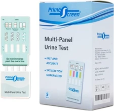 Prime Screen Multi-Panel Urine Test AMP, BZO, COC, mAMP, OPI, THC Ex 10/2024