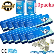  Dental Braces Orthodontic Mini Roth MBT 022 018 Hooks 3/345 Brackets MIM 10Pack