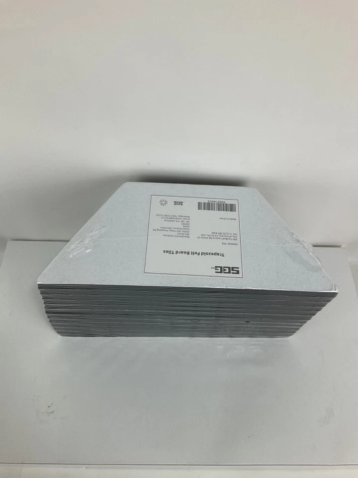 SEG Direct 12 Pc Trapezoid Felt Board Tiles w/ 50x pins 11.8" x 5.1" x 0.39" - Image 4 of 4