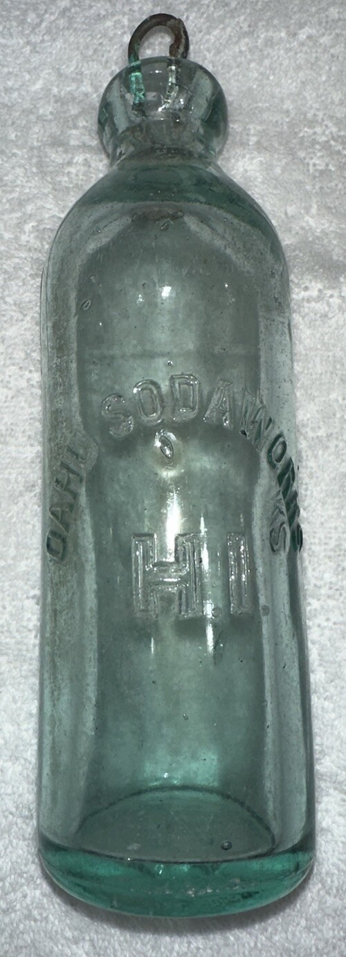 Hawaii Bottle Oahu Soda Works With Large H. I. eBay