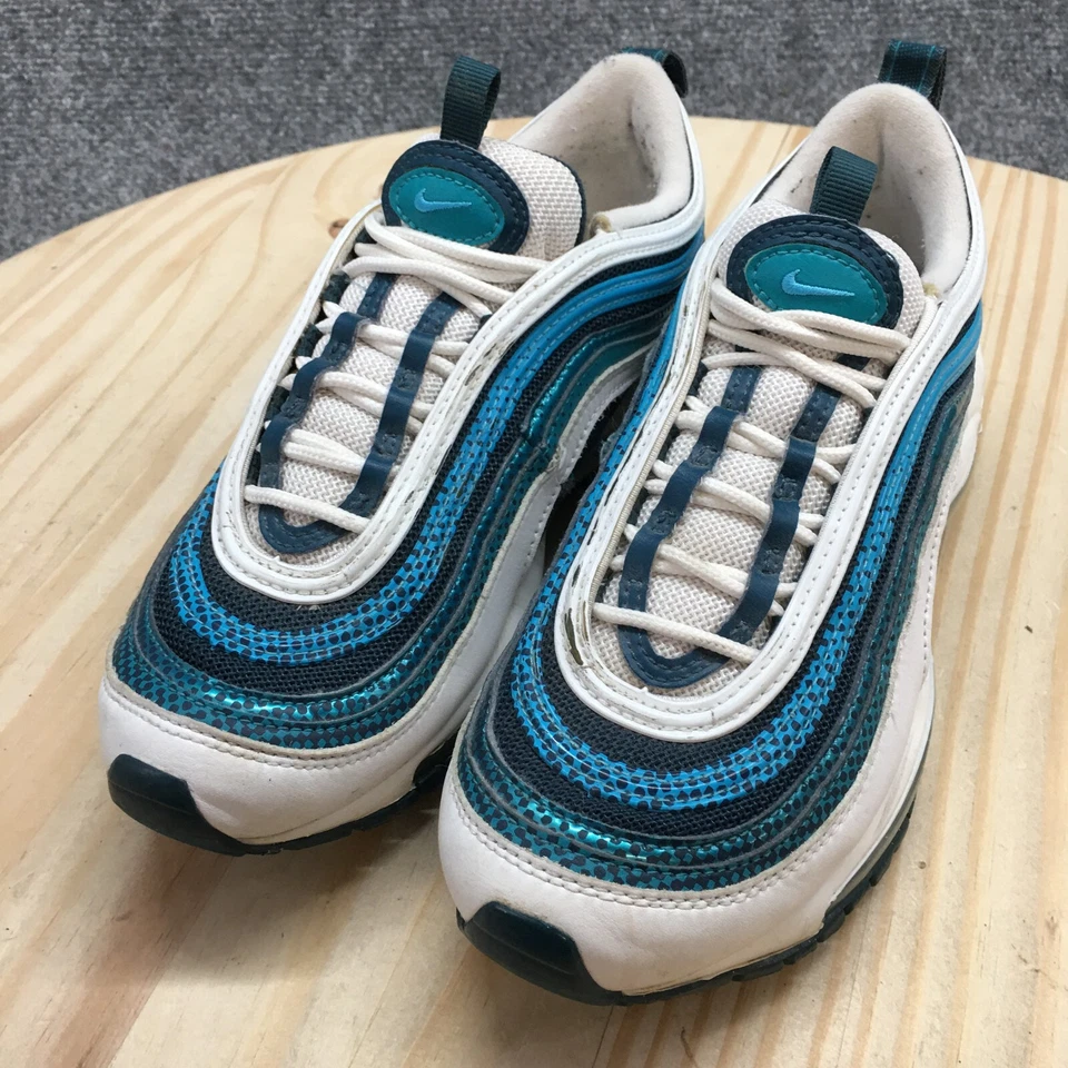 Nike Zapatilla Juvenil 4.5 Azul Air Max 97 Atlética Correr Con Cordones Informales BV0050 Foto 3 de 4