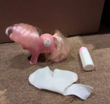 My Little Pony Baby Tiddley Winks W/ Accessories MLP Hasbro Vintage