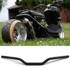 Motorcycle Handlebar 7/8" 10mm Black Steel For Honda Ruckus Aero Z EZ 50 90