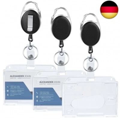Kartenhalter Ausweishülle Busfahrkarten Hülle Schüler, Awumbuk 3 Pcs Ka