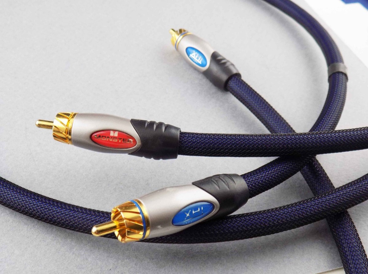 Monster Ultra 1000 RCA Stereo Audio Interconnect Cable 4 Ft