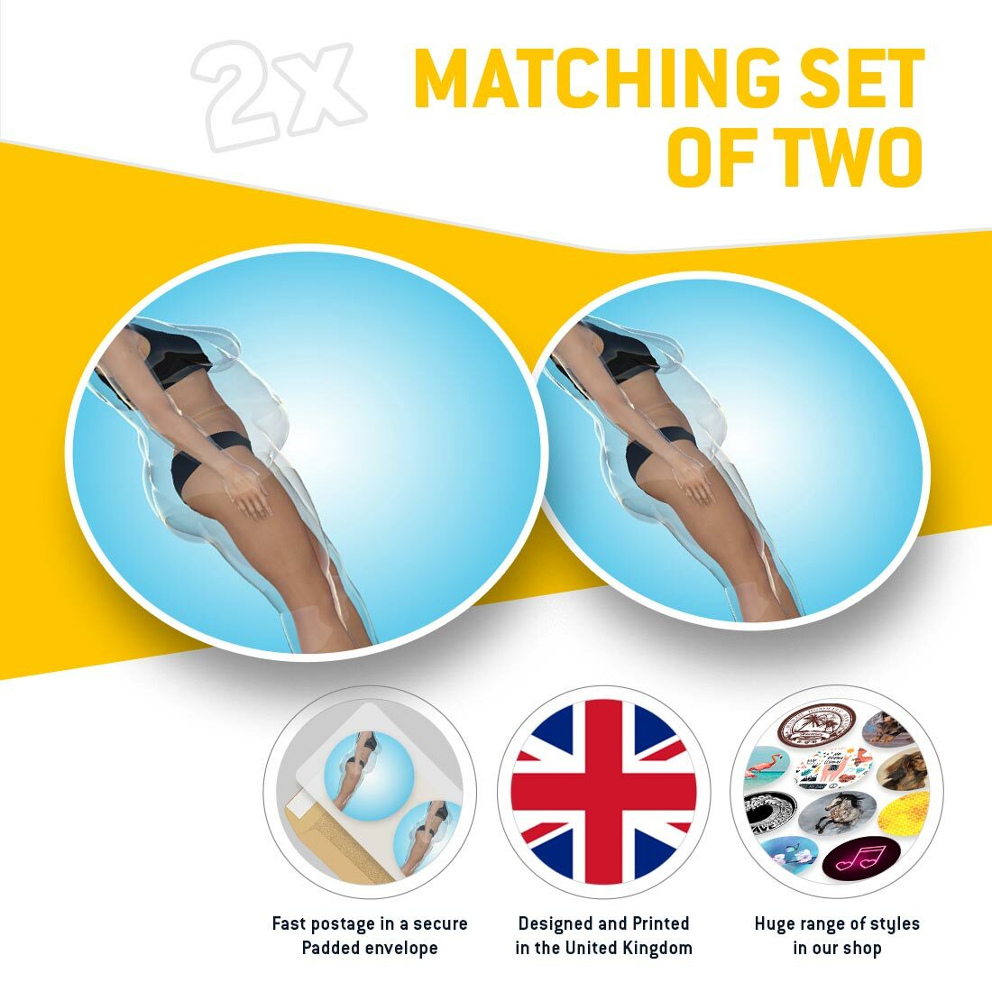 2 x Vinyl Stickers 20cm  - Body Ideal Health Obesity Weight Loss  #44413 view 2