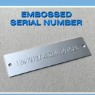 EMBOSSED INFO PLATE DATA TAG HIN TRAILER BOAT CHEVY GMC & Attaching Screws