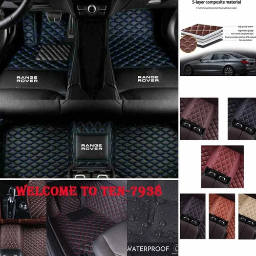 For Land Rover Range Rover Car Floor Mats All Weather Custom Auto Carpet Liners - Imagen 2 de 40