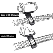 Tactical  Metal Side Mount SI 45°Offset Optics Mounting Base Hunting Accessories