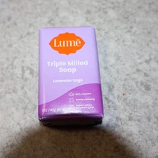 Lume Triple Milled Soap LAVENDER SAGE 5 oz Bar