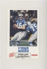 1988 Oscar Mayer Detroit Lions Chuck Long #6 0a2