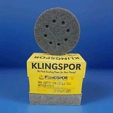 10 PCS Klingspor 5" Light Weight Very Fine Grit Sanding None Woven 8 Holes
