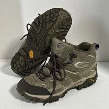 Merrell Women's Moab 2 Mid Waterproof Hiking Boot - Size 9 - Tan - J500054