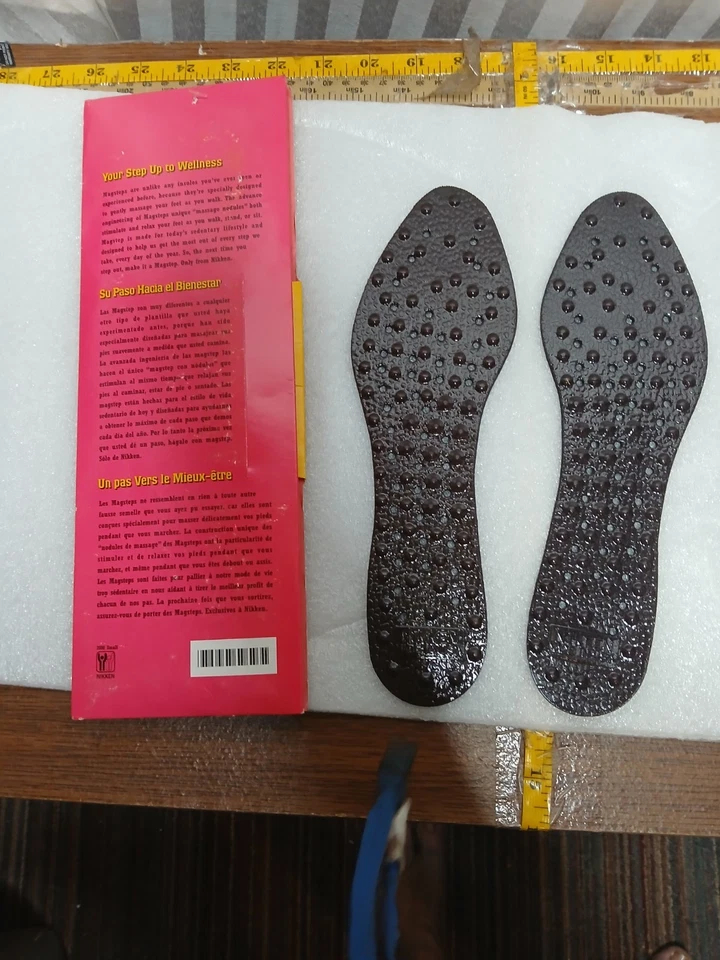 2001 Nikken Magsteps Magnetic Shoe Inserts Medium Women Sz 5- 9 Insoles New