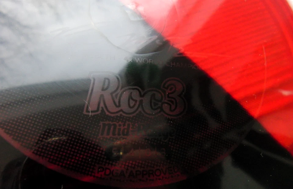 Innova Paul McBeth 4X Champion Roc3 - BBD Bright Red & Jet Black 50/50 Dye OOP - Image 3 of 4