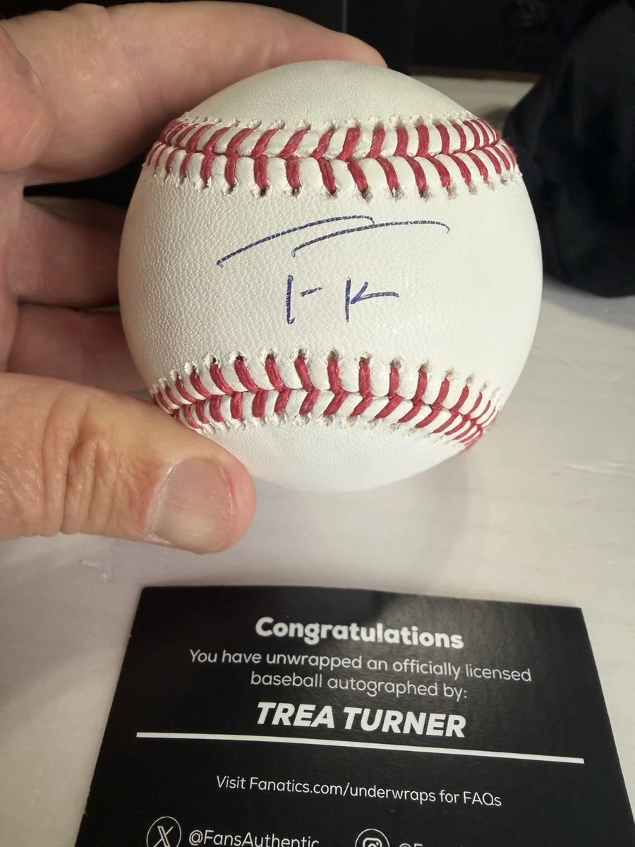 Trea Turner Original Autographed Baseball MLB Balls for sale | eBay