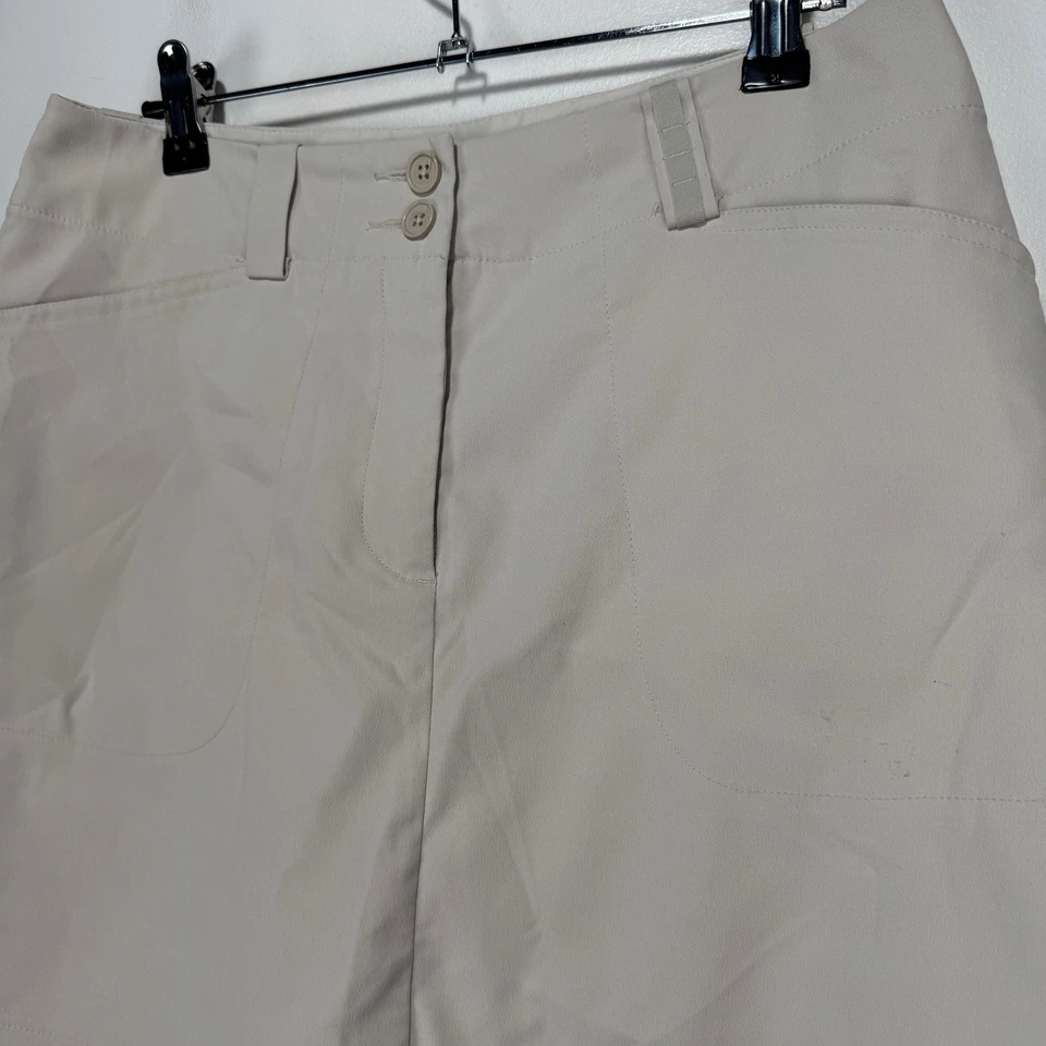 Falda corta de golf Nike Tech para mujer talla 4 beige caqui Dri-Fit rendimiento absorbente Foto 4 de 4
