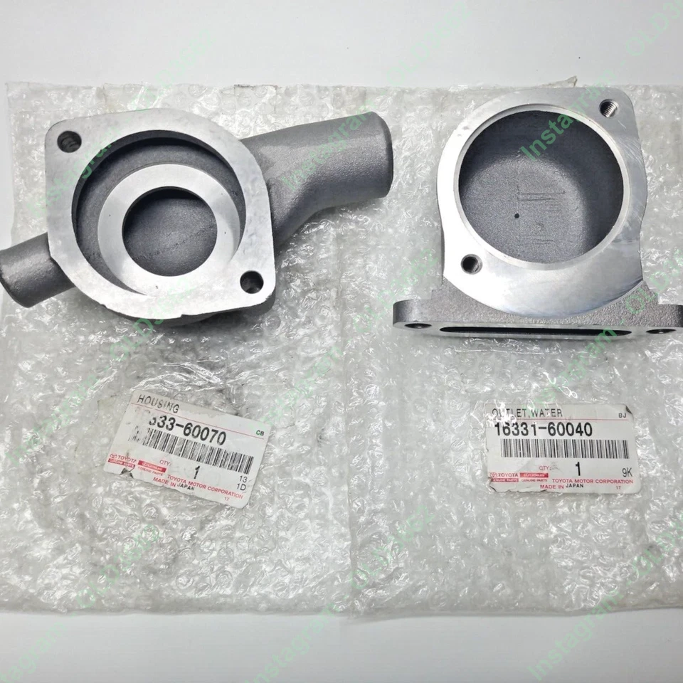 JUEGO DE CARCASA DE TERMOSTATO PARA TOYOTA LAND CRUISER FJ40 FJ43 FJ45 FJ55 1968-1979 Foto 4 de 4