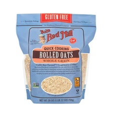 Bob s Red Mill, Gluten Free, Quick Cooking, Whole Grain, Rolled Oats, 28 oz
