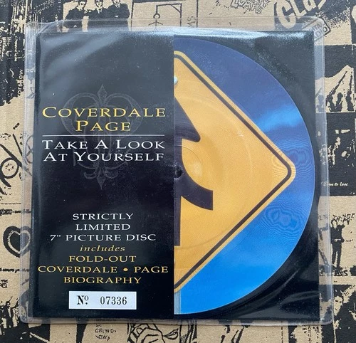 Coverdale Page - Take A Look At Yourself 7" Picture Disc - EX - Led Zeppelin