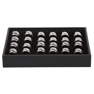 Faith Love Hope Kingdom Wrapped Ring Filled Display 24 pcs Sizes 5-9 Adjustable
