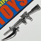 GI Joe Black Major RIPPER RIFLE gun CHROME custom accessory weapon 1:18 3.75"