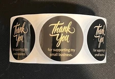 1.5 Inch Thank You Stickers | 1000 Thank You Stickers for Small Business