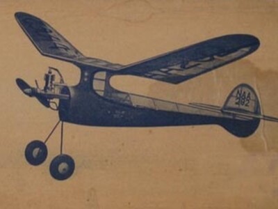 Aero Champ Powered Free flight 45'' WS Model Airplane Plans Templates PDF on USB