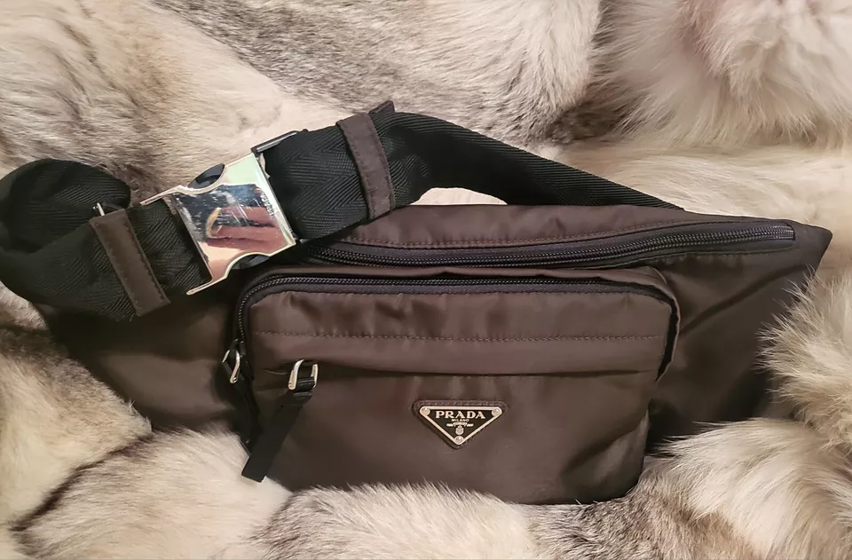 PRADA Tessuto Nylon Marsupio Belt Bag Fanny Pack Army Green Excellent Authentic - Image 3 of 4