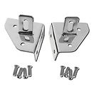 Kit supports de longues portées sur baie de pare brise, couleur acier / inox  po