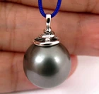 15.6mm Enormous Tahitian South Sea Pearl Pendant, 14K Solid Gold, Diamond #P5660