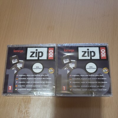 IOMEGA ZIP 100 Diskette Disk IBM compatible NEU  2 Stück 