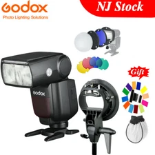 US Godox TT685II-C 2.4G TTL HSS Flash Speedlite+Magnetic Diffuser Kit for Canon
